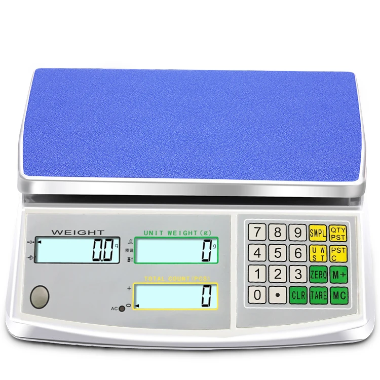 30kg/1g Electronic Counting Scale Commercial Digital Weighing Computing Fruits Scale