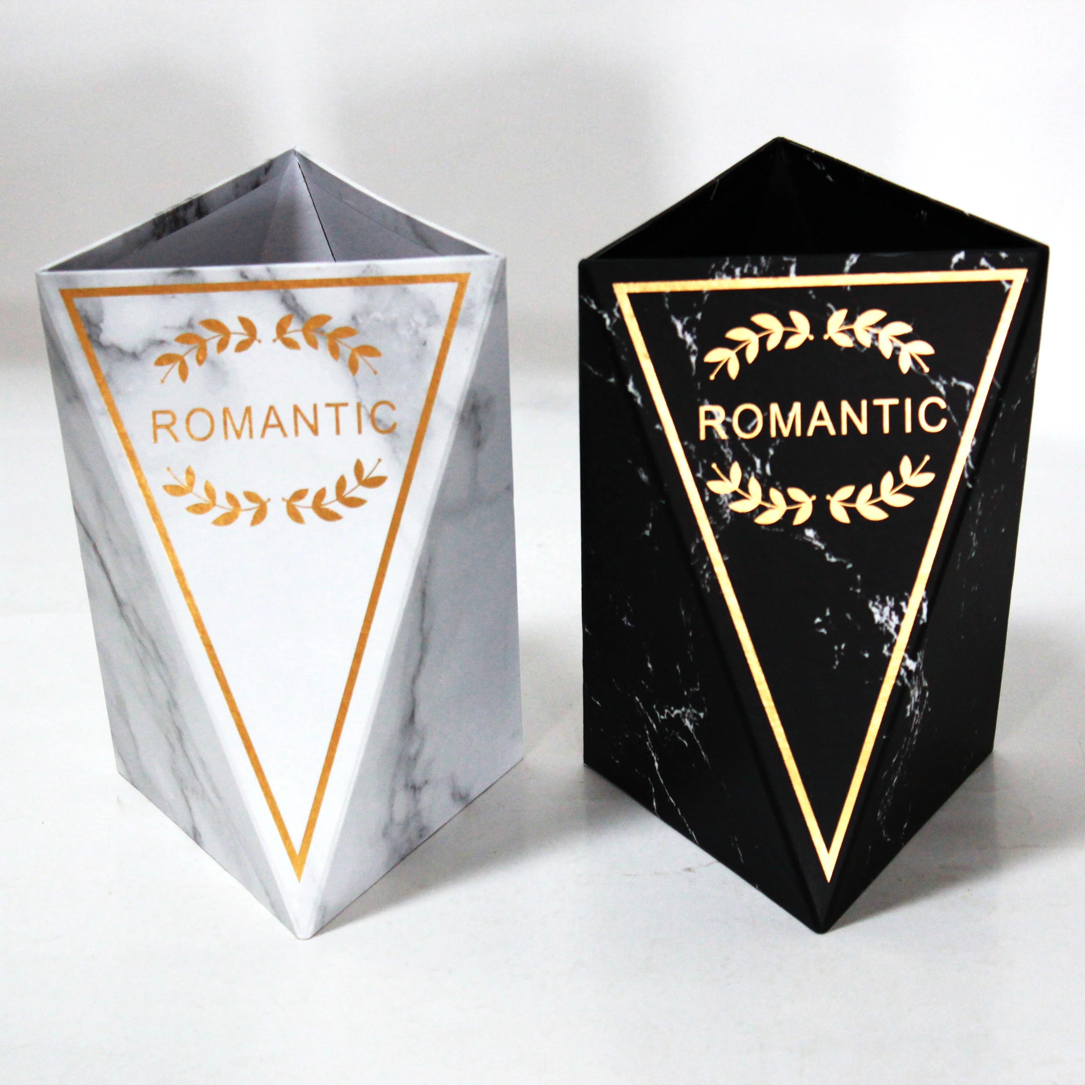 Wholesale custom logo Unique luxury unusual Paper Packaging gift corrugated flower box