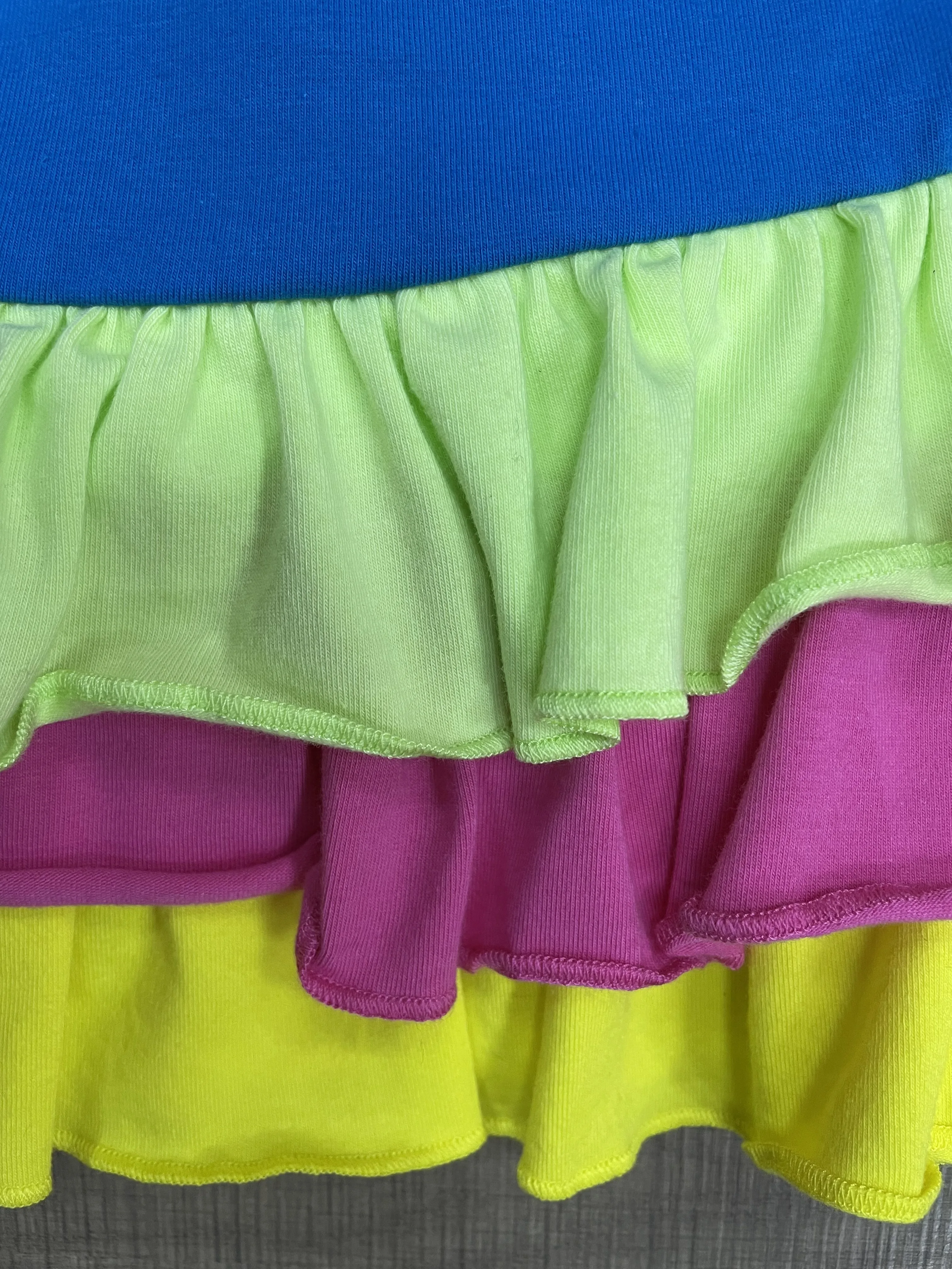 New Arrival Rainbow Baby Skirt Kids Boutique Clothes Knitted Ruffle Baby Girl Summer Dresses