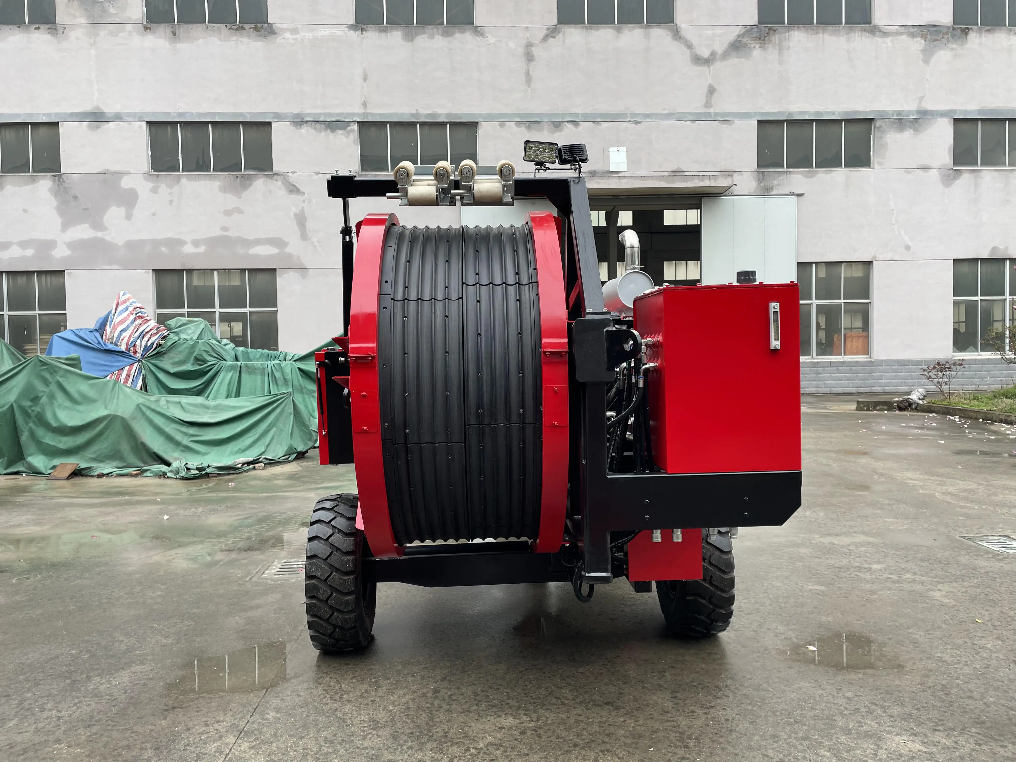 2 x 40KN Overhead Line Equipment 77kw(103hp) Twin-Bundle Conductor Hydraulic Tensioner