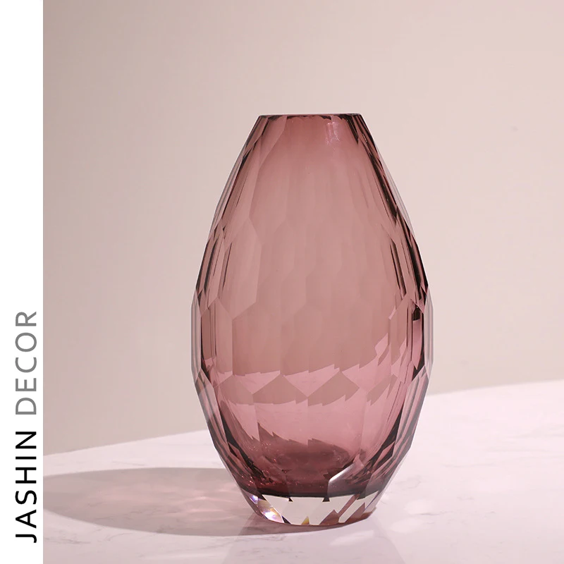 Vases Home Decor Modern Mini Clear Glass Vase Europe Tabletop Spray Flower Glass Vase