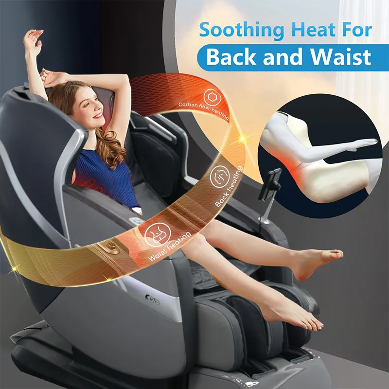 Leather Modern Ergonomic Calf Roller Relaxing Chair Massage Zero Gravity Home Electric Full Body Care 5D Massage Chair
