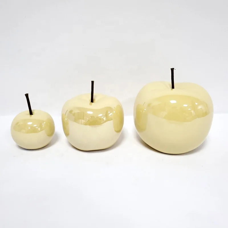 
Home Pieces Christmas Ceramic Apple Decoration 