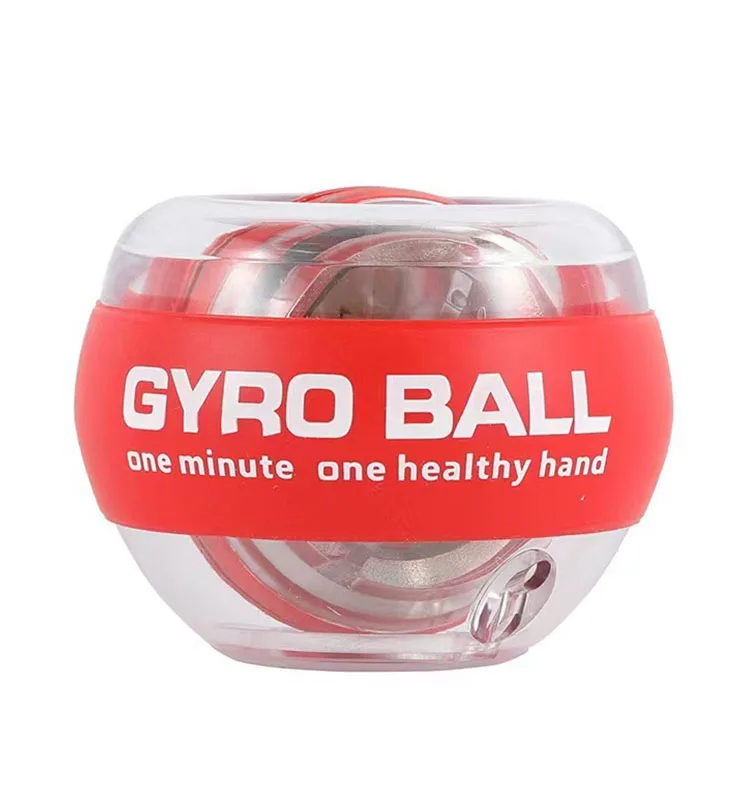 Hand Strength Exercise Ball Metal Gyro Ball Wrist Exerciser with LED Light