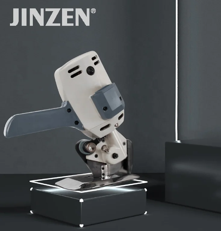 Made in China JINZEN 250w Round Knife Shear Cloth Electric Cropping Electric Cutting Machine for Clothing Fabrics