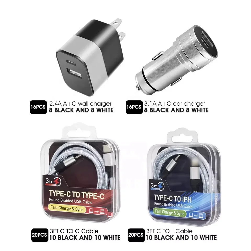 72Pcs products display racks acrylic mobile phone accessories 360 rotatable display charger usb cables car charger display stand