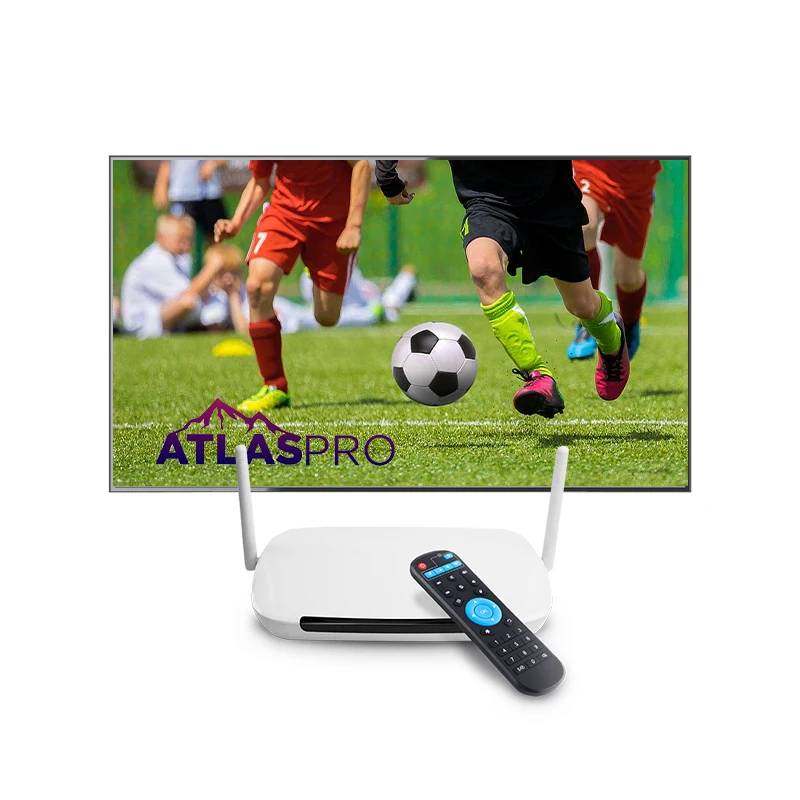 Wholesale Atlas PRO IPTV android Box High Quality 4K Free Test 1 Year Global Live Vod Europe M3U Reseller Panel  IPTV