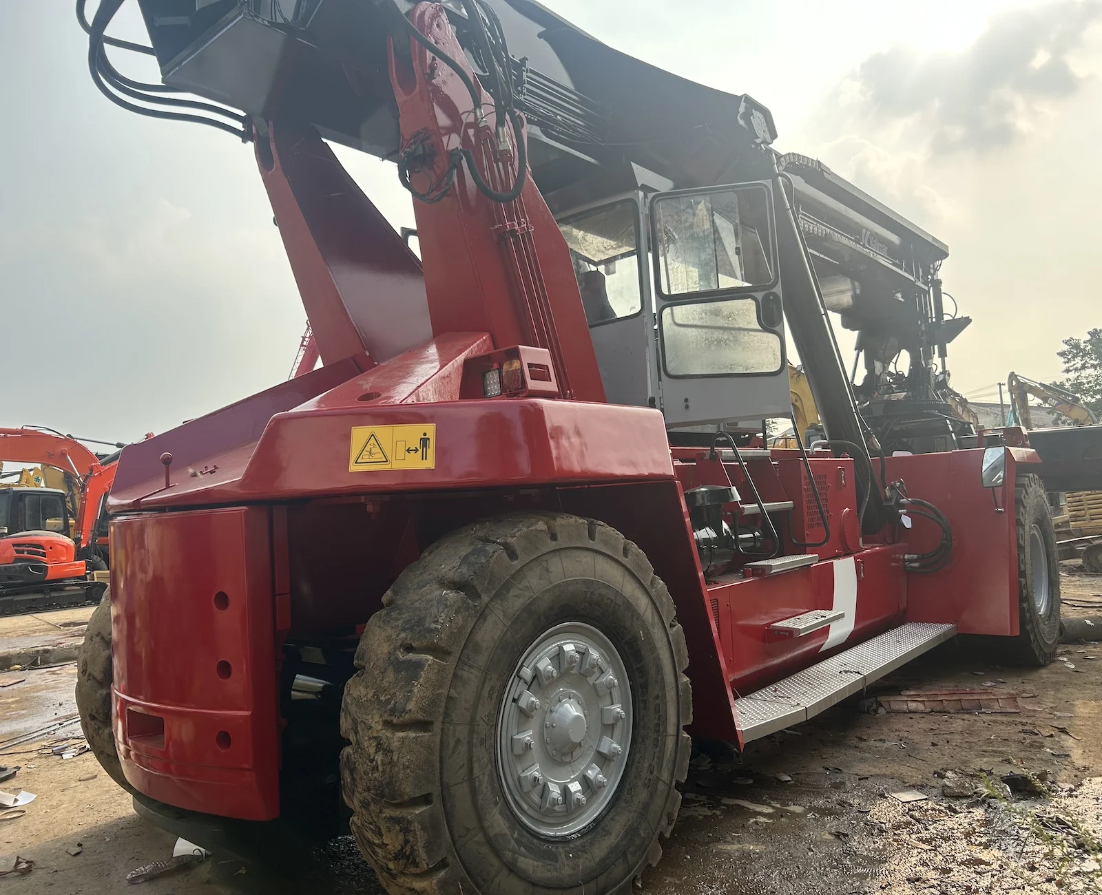 Original Kalmar DRF450 Used reach stacker 45 ton reach forklift for containers second hand container reach stacker