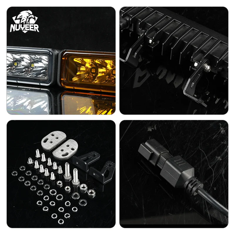 Single Row IP68 Waterproof Off Road Led Lighting Bar 45W 10 Inch 4x4 Car Led Light Bar for Vehicle UTV ATV Pickup