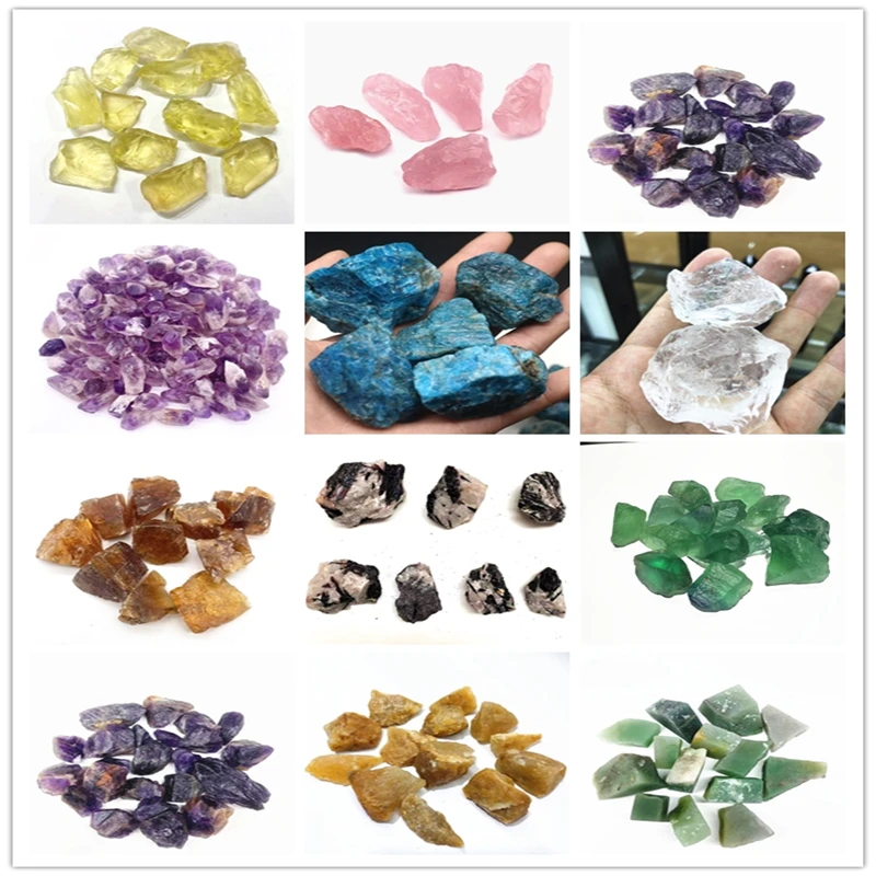 natural rough green quartz crystal stones raw fluorite stone