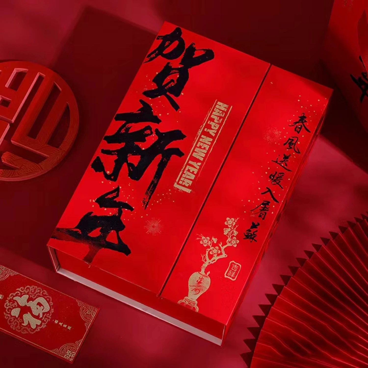 Paper Low Moq Custom Advent New Year Calendar Box Loose-Leaf Binding 365 Day Desk Calendar Planner 2025 Printing