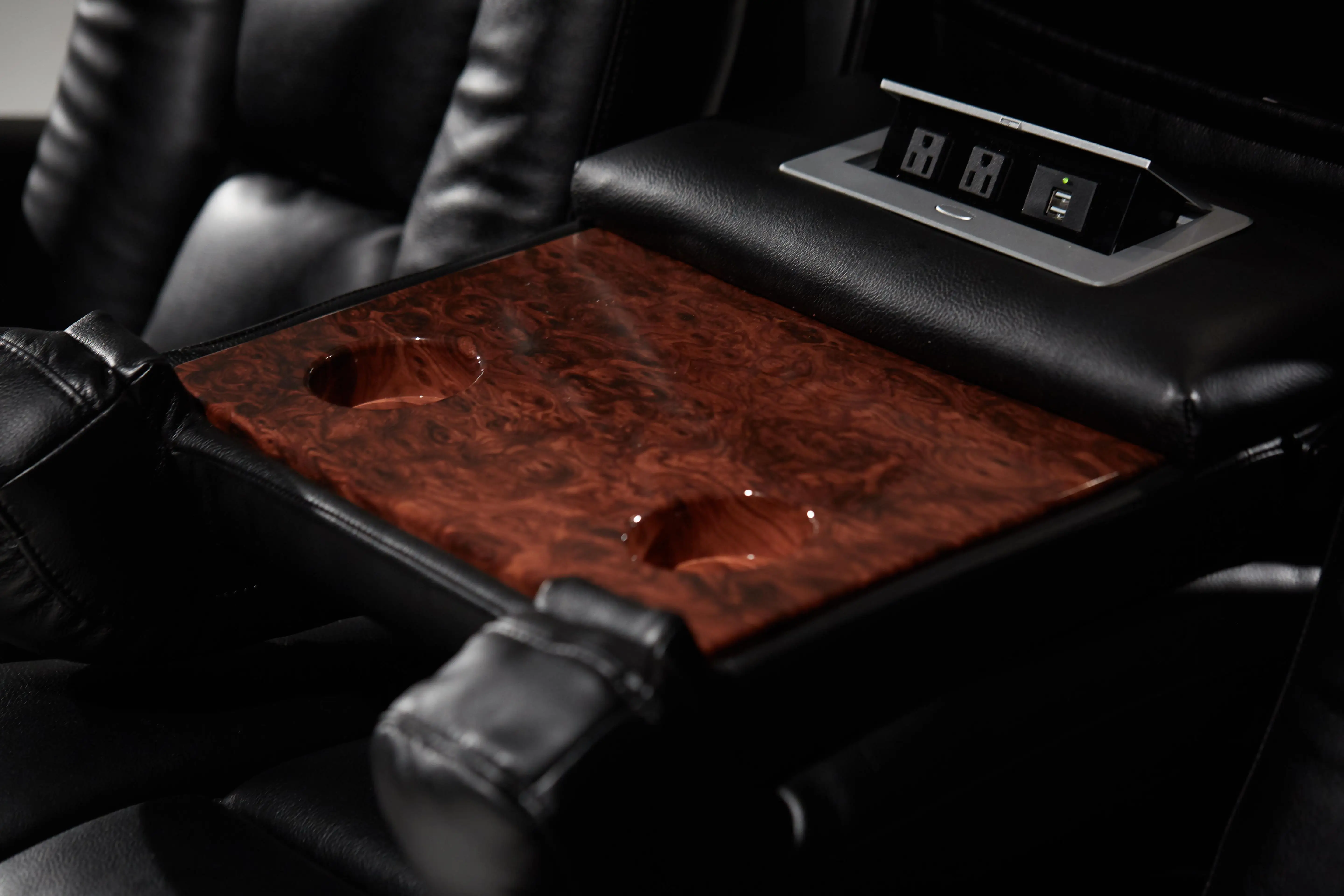 Modern Splicing Process Furniture 1+2+3 Electric leather Recliner Sofa set living room