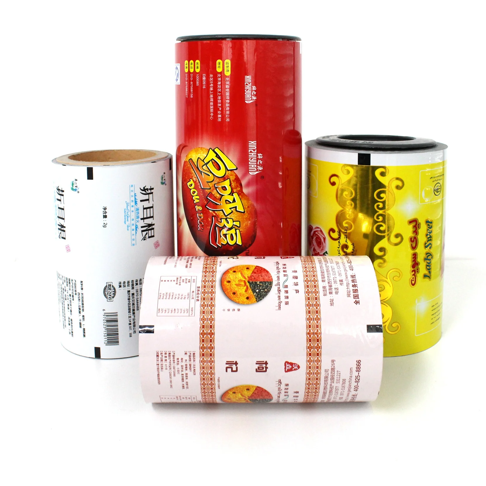 Aluminum foil 12g honey syrup stick sachet packaging custom printing film rolls royal jelly powder packaging