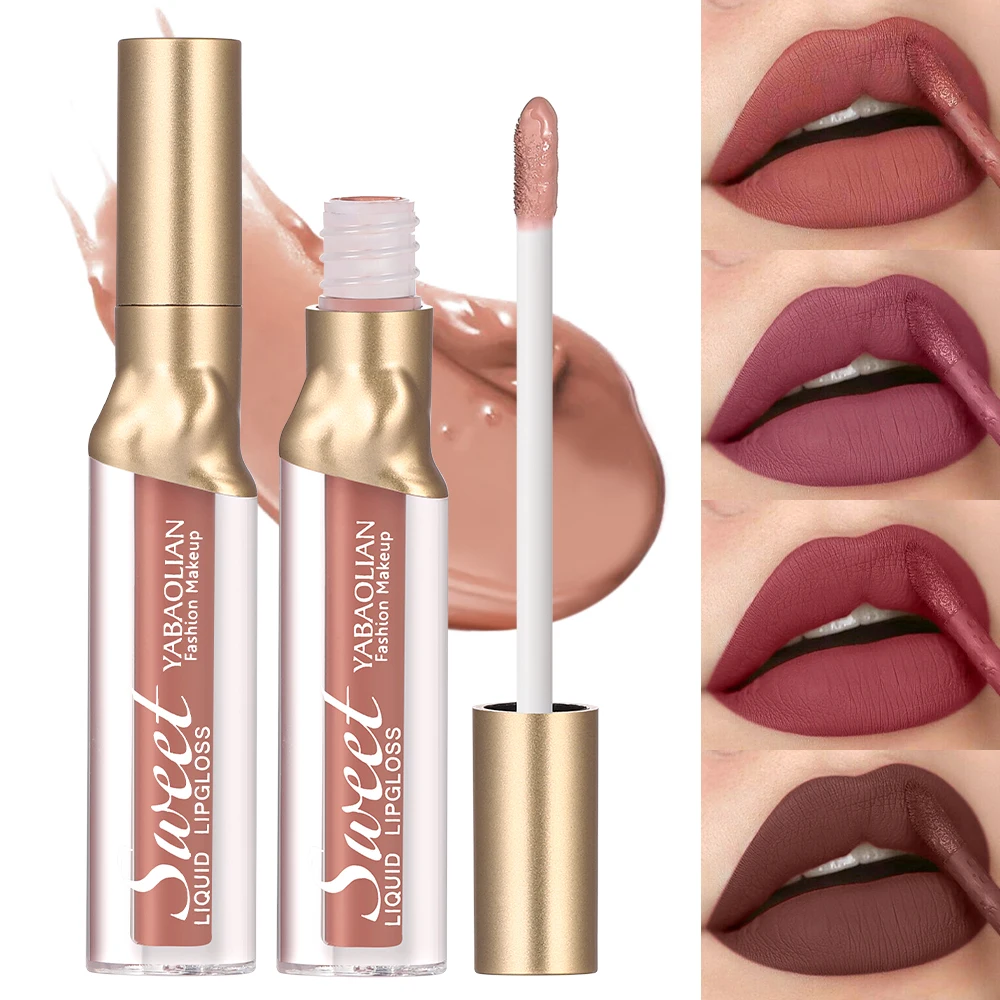 OEM Matte Liquid Lipstick,Easter Gifts for Girls and Women  Lip Gloss Set Lipstick Makeup Gift Long Lasting Non-Stick Lipgloss
