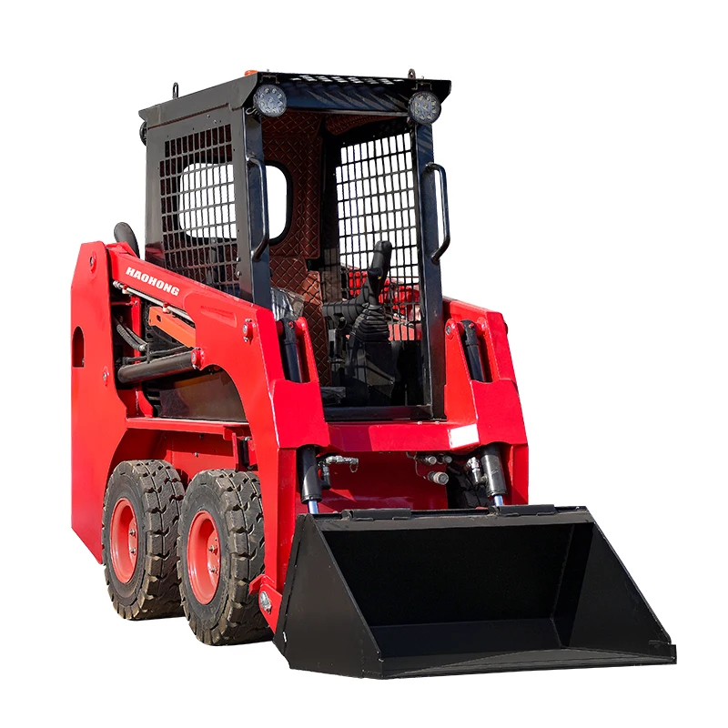 factory Outlet skid steer loader small skid steer loader 4 wheel drive small Skid Steer Loader