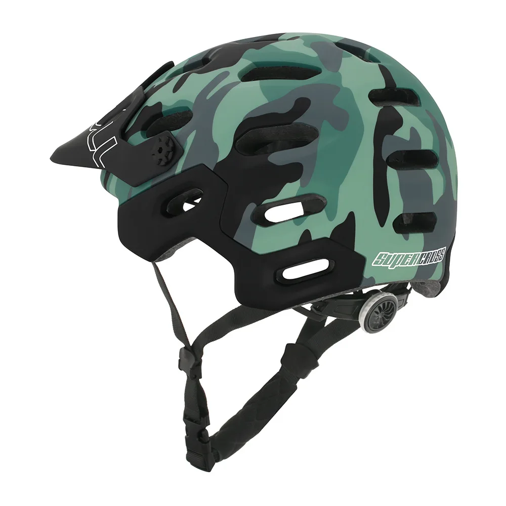 
Mountain road bike ventilation and ventilation integrated molding helmet with brim 