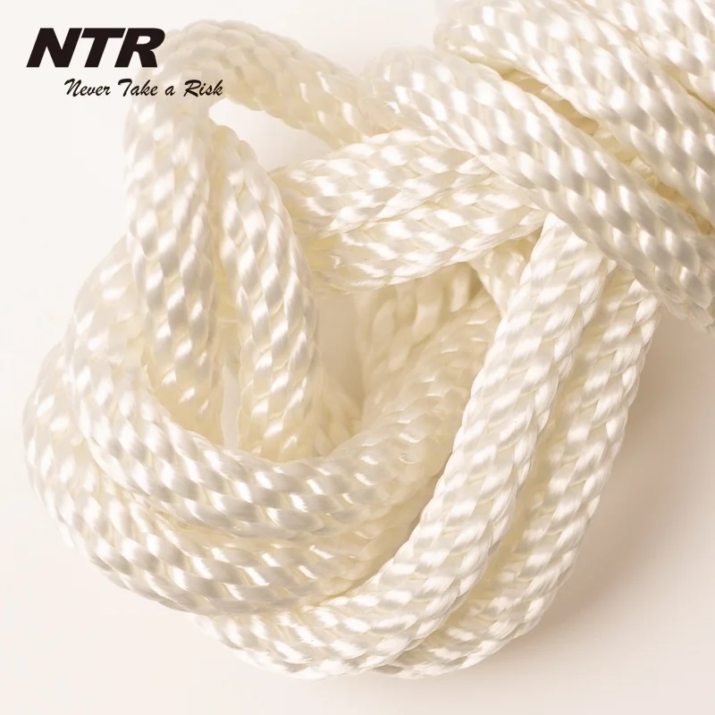 Customized braid rope Multi color 3-20mm pp rope fire escape safety rappelling nylon polyester rope