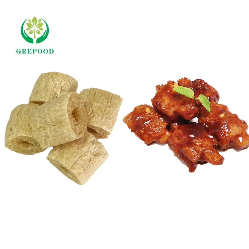 High Quality Artificial Meat 55% ~ 68% Soya Products Textured Vegetable Protein Green Vegetarian Food TVP for Vegan Sausage