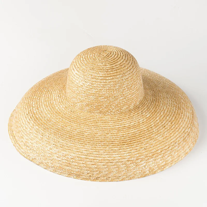 Foldable Wide Brim straw hats summer Women boater Hat UV Protect Travel for Lady Female