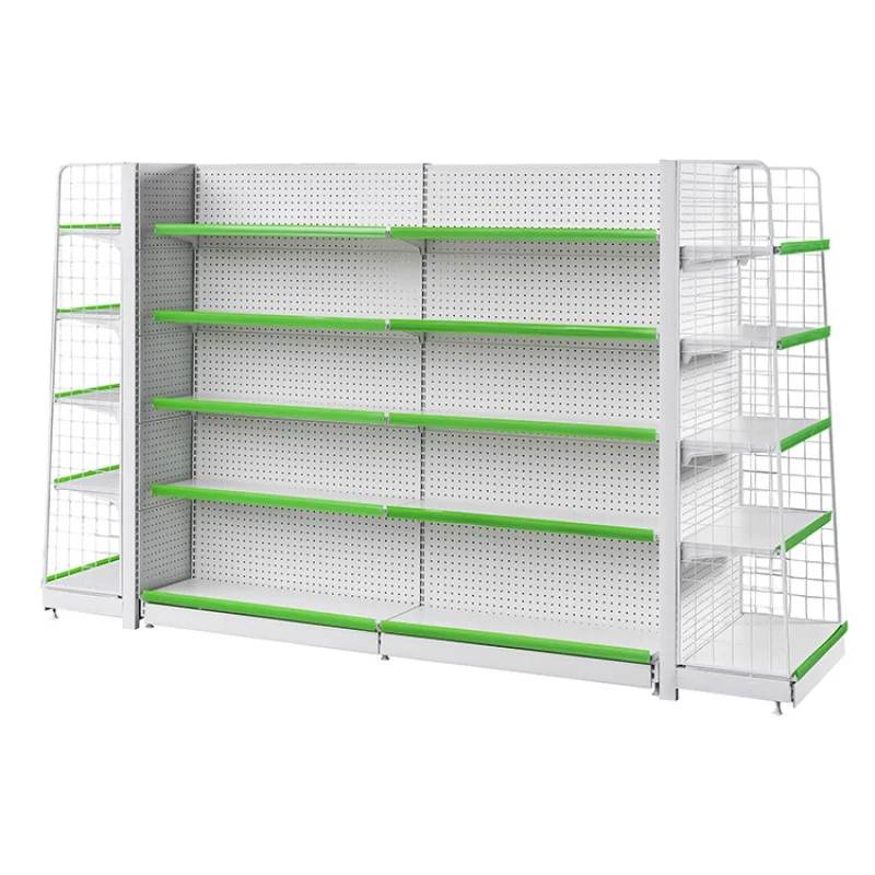 Customized Hot Selling Buy Supermarket Floor Display American Style Stainless Steel Shelf