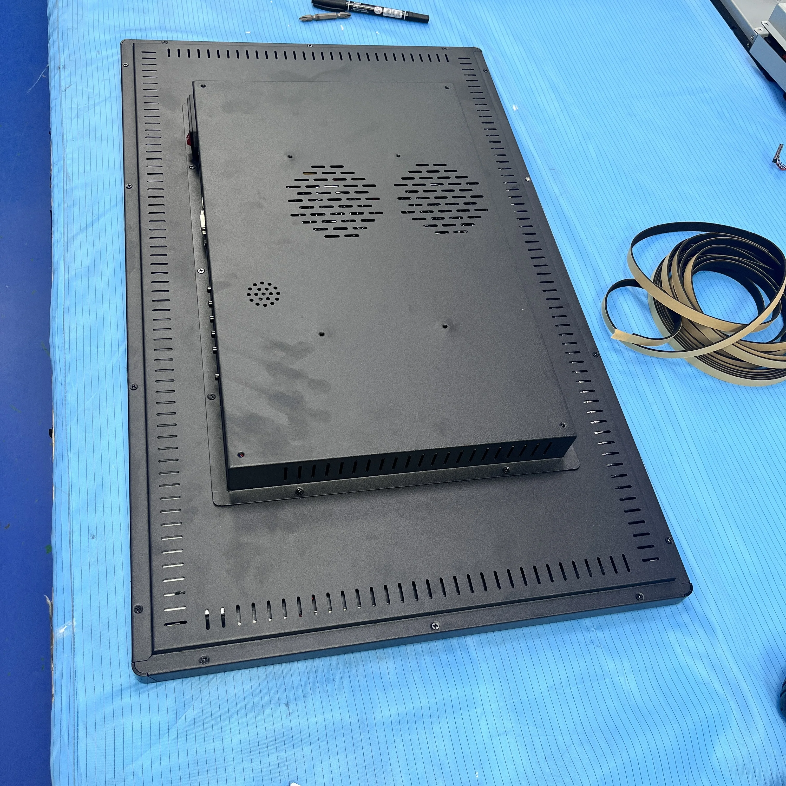 Embedded 27 Inch TFT 1920x1080 LVDS LCD PCAP Touch Screen Win Industrial Display Outdoor1500Nits LCD Monitor Android