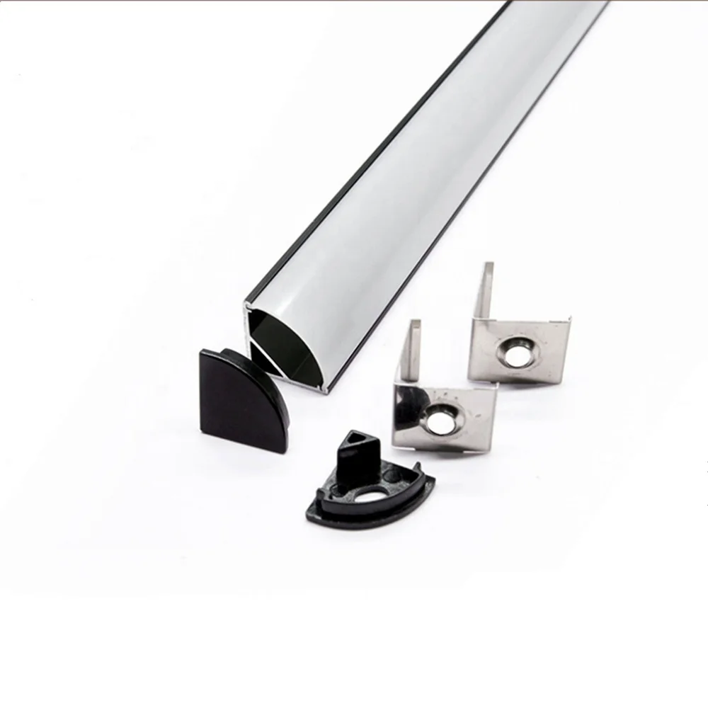 
High quality aluminum extrusion profile corner light 1m 2m 3m 6063 housing led aluminum channel for led strip 
