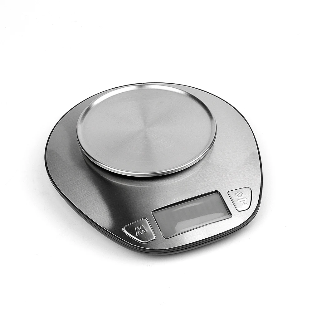 5kg Digital Nutritional Food Scale Household Kitchen Baking Scale Stainless Steel Kitchen Scale with Bowl