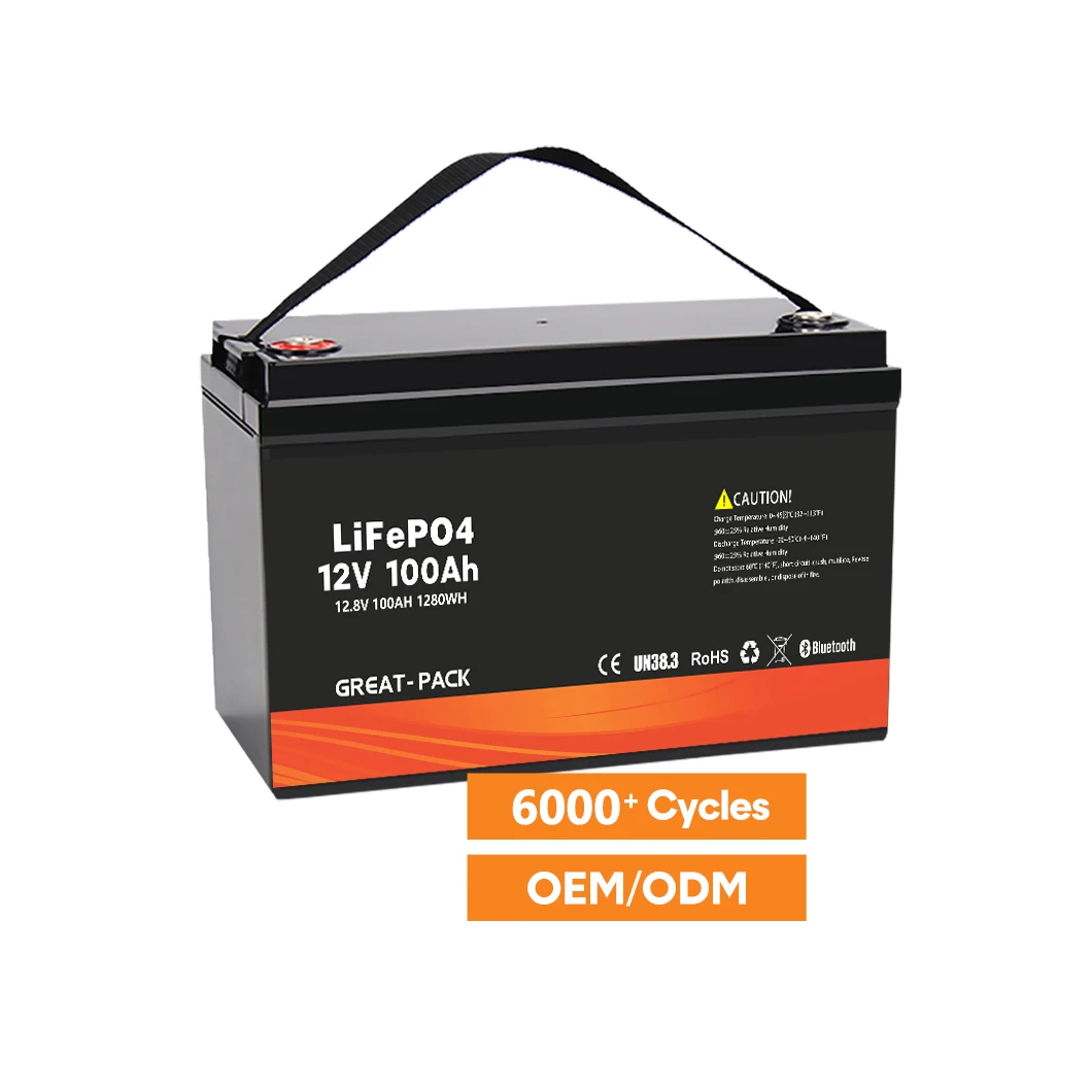 Solar Battery Accumulator 12V Lifepo4 100aAH Battery Lithium Batteries Solar Energy