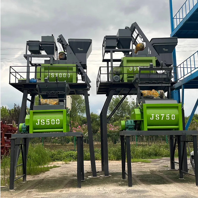 Бетономешалка JS500 с двойным валом