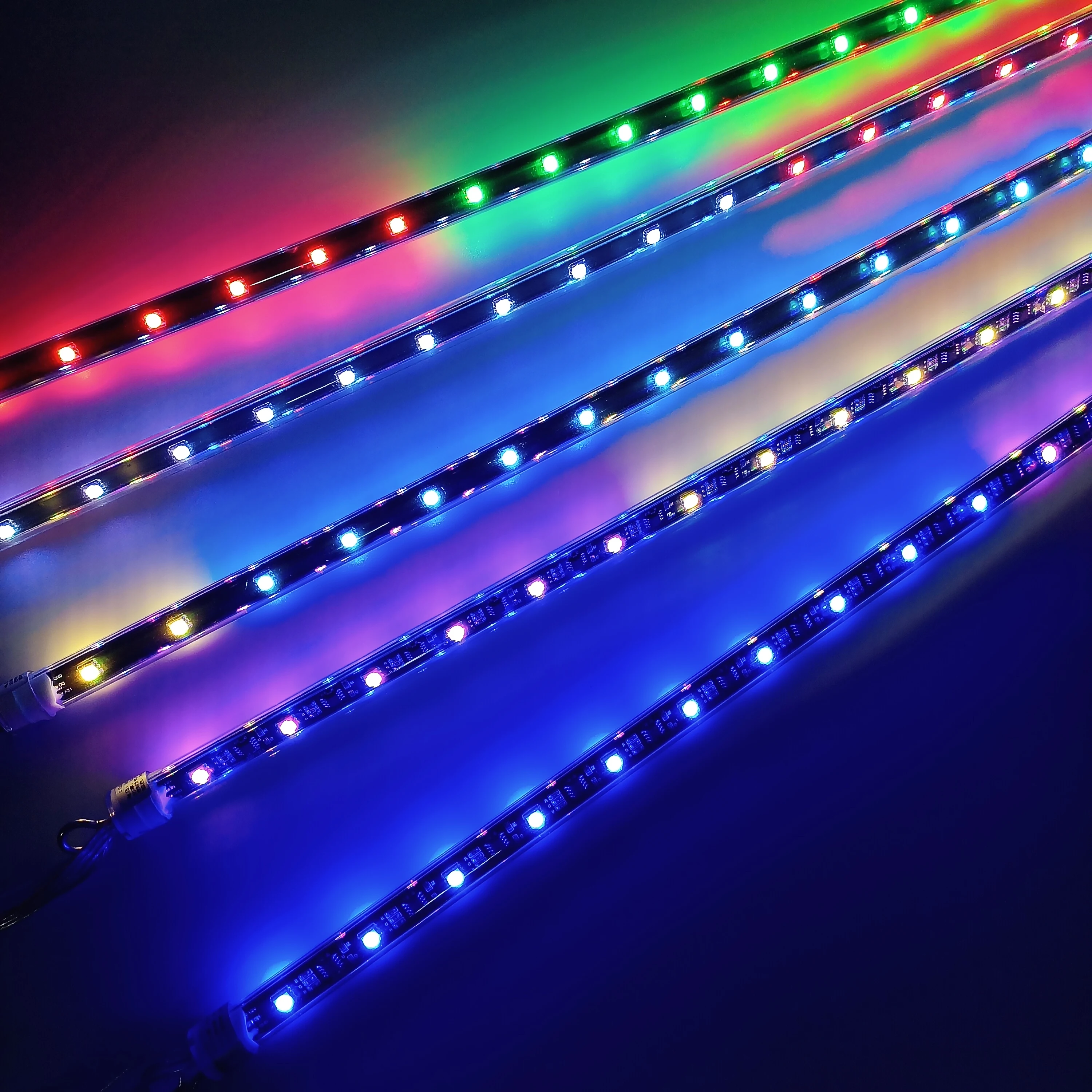 DMX512 RGB LED tube with addressable 5050RGB3D racehorse flow pixel tube club bar lighting atmosphere LED tube