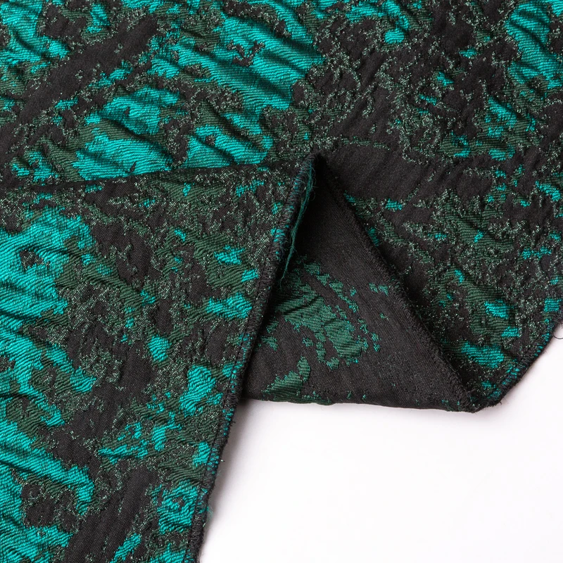 Оптовая продажа производство KEER TDJG354NA наиболее рекомендуемый продукт оригинальный узор металлический полиэстер тканая жаккардовая ткань для