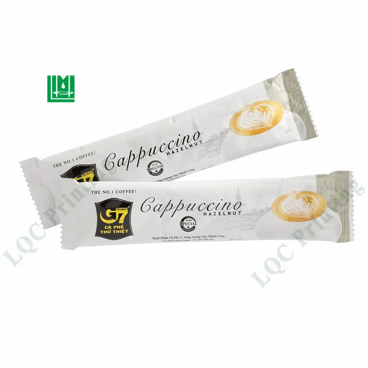 Aluminium foil plastic honey stick pack tea coffee milk powder sachet packaging pouch for sugar