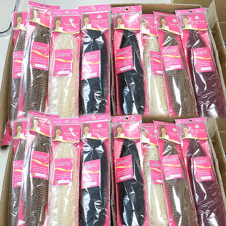 16 24 30 36 Inch Best Selling Afro Spring Twist Hot Quality Cheap Price Crochet Ombre Wholesale Braiding Hair Extensions China