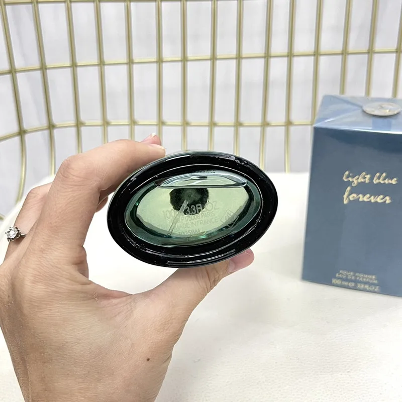 100Ml Light Blue Pour Homme Mens Cologne Eau De Parfum Perfume Fragrance Long Lasting Smell Male Spray Original High Quality