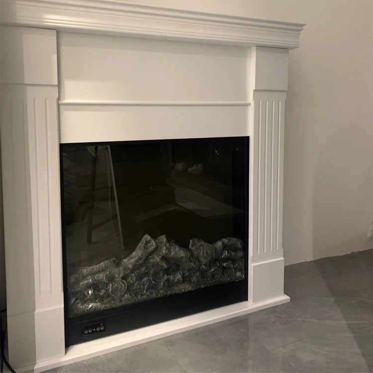 Microprocessor 74 Inch Classic Mantels Marble Mantle French 800 Electric Fireplace