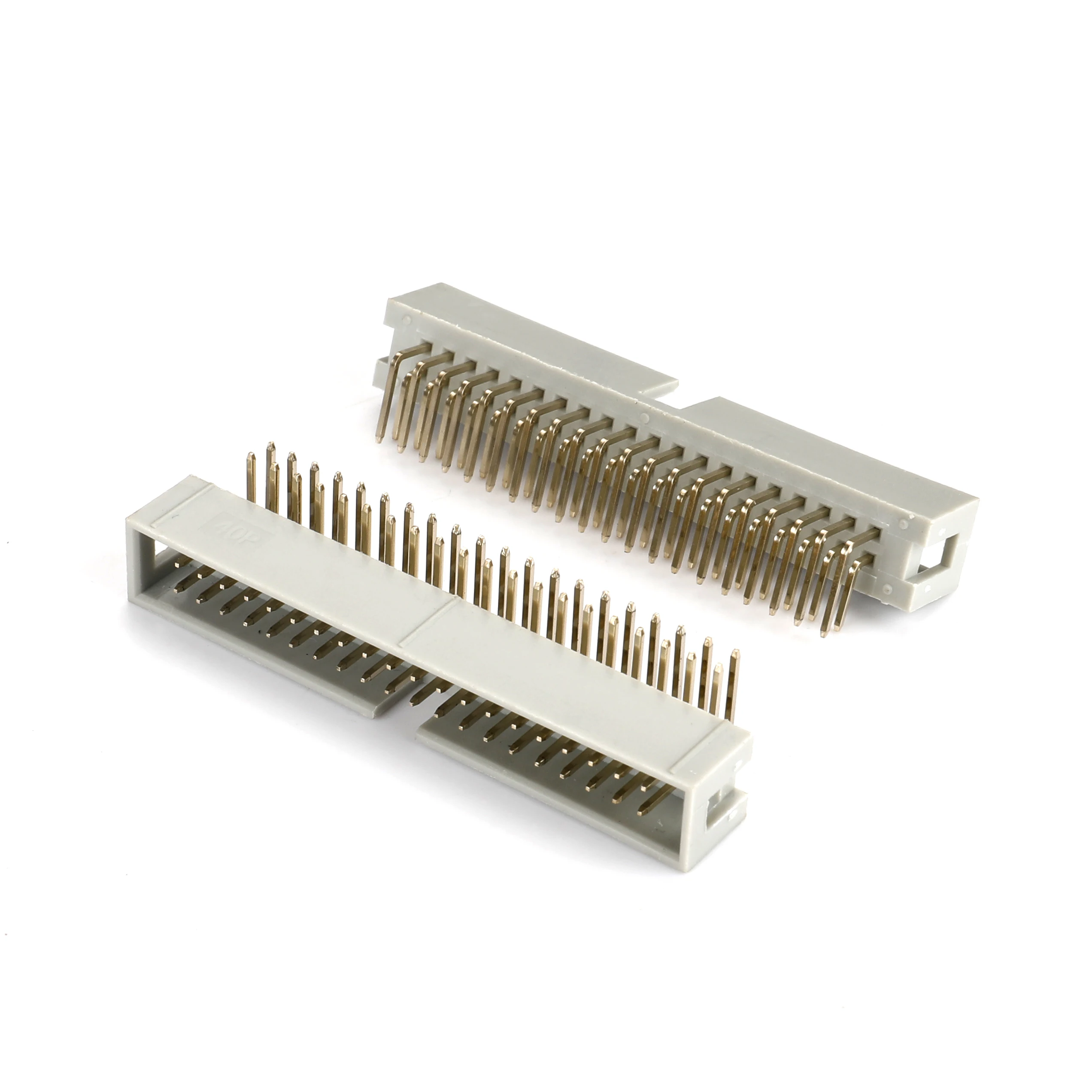 Box header connector 2.54mm box header 40 pin pcb connector frc wire to board male right angle dual row grey Sullins Samtec