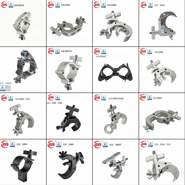 CJS Aluminum Stage Truss lighting Clamp Hook coupler Truss Display System Accessories