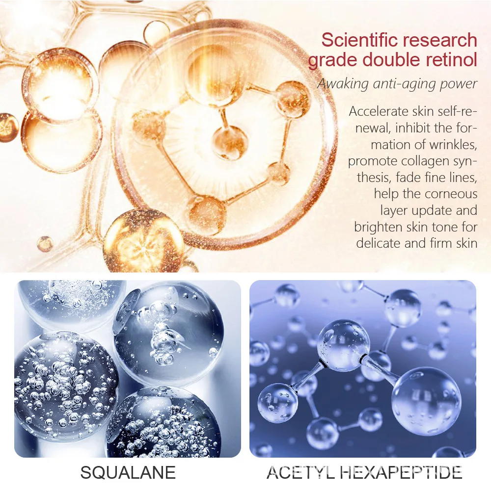 VIBRANT GLAMOUR Retinol Facial Serum  fades dry and fine lines and increases elasticity  30ml