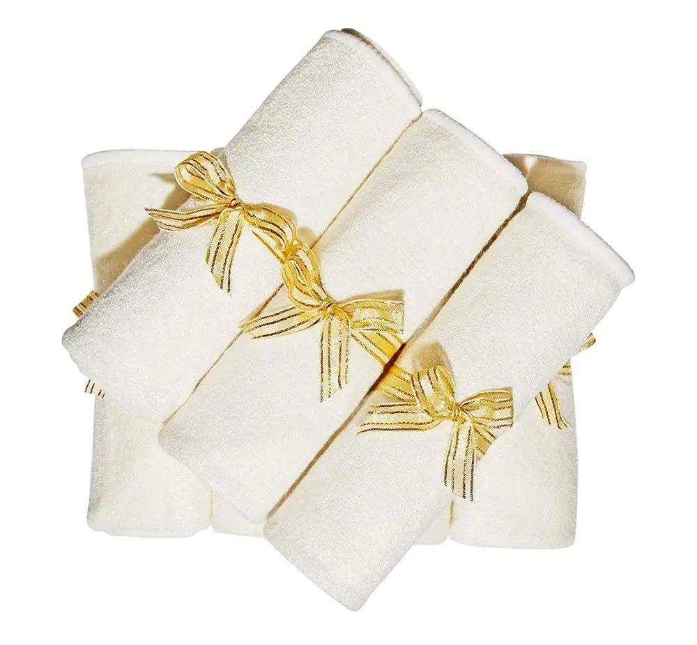 Best Selling Baby Organic Natural 100% Bamboo Soft 6 Washcloths Baby Face Towel Bath Towel for Kids