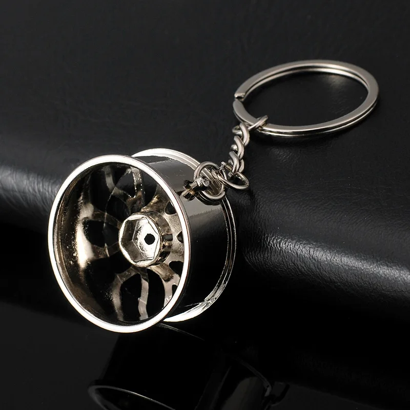 Creative Gift Car Modification Mazda Rotary Engine Metal Advertising Waist Hanging Key Ring Pendant Keychain