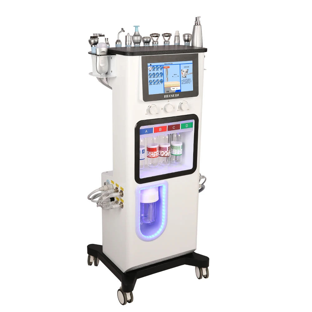 Professional 13 in 1 Microdermabrasion Machine Diamond Skincare Skin Polishing Hydro Dermabrasion Facial Machine