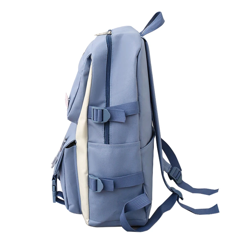 Custom New Canvas Casual School Female Kids Student Bags Backpack For Girls