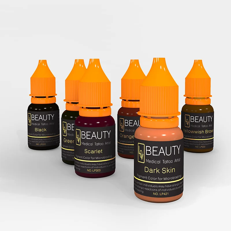 High Performance Tattoo Ink Pigment Permanent Makeup Microblading Pigment For Machine Use