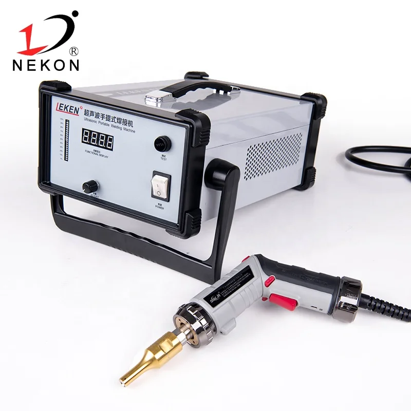 Non woven fabric semi auto ultrasonic portable plastic welding machine