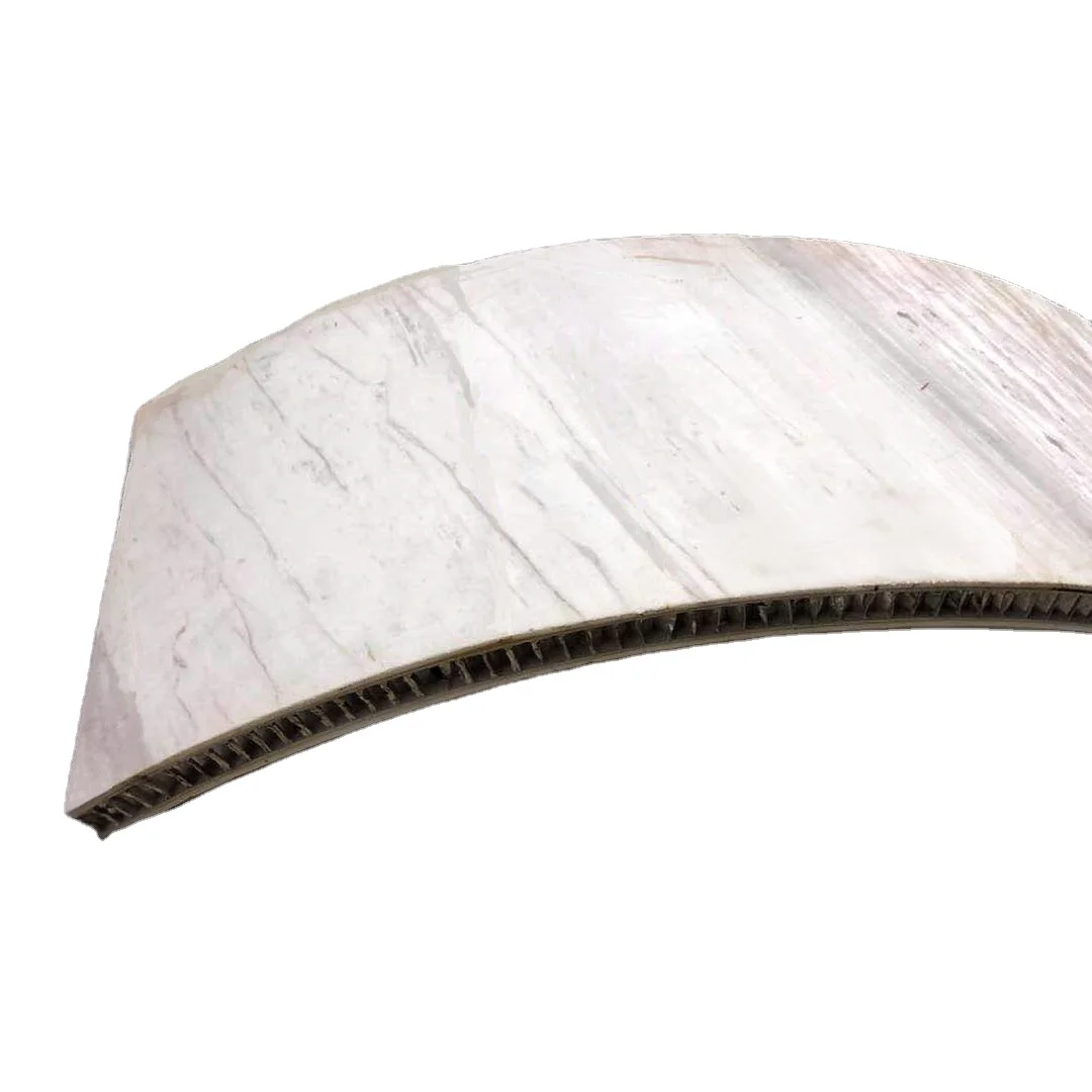 High Quality Aluminum stone composite plate Curve Stone Honeycomb Panel for column decoration