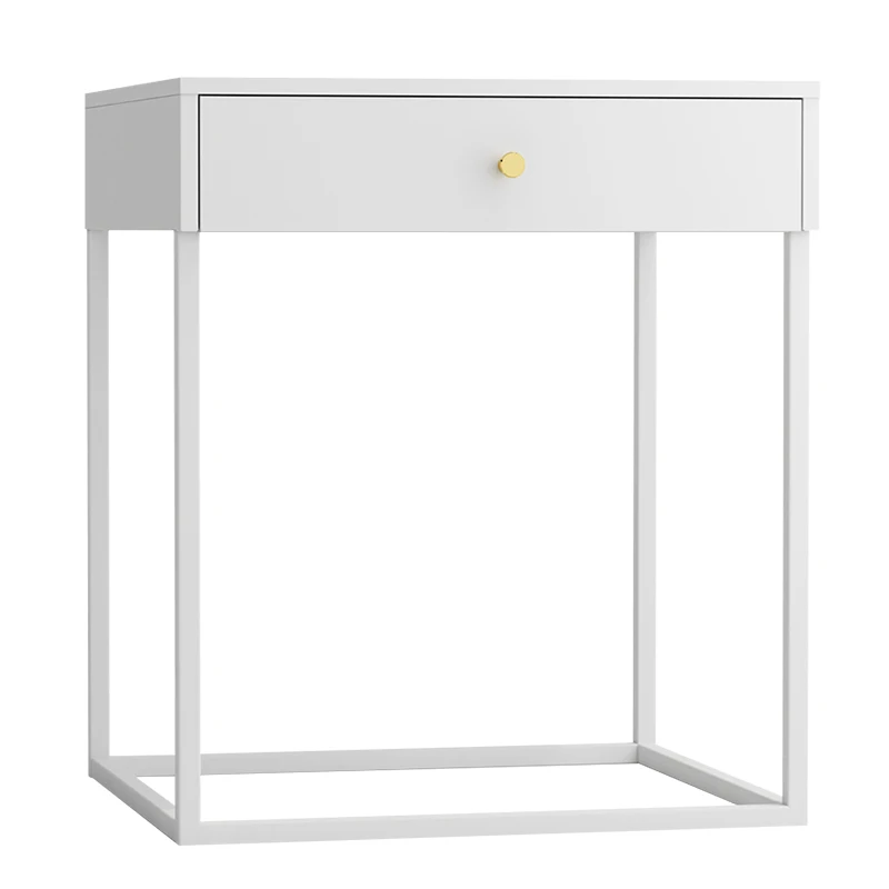 cheap home furniture metal bedroom nightstand steel night stand bedside table with drawer