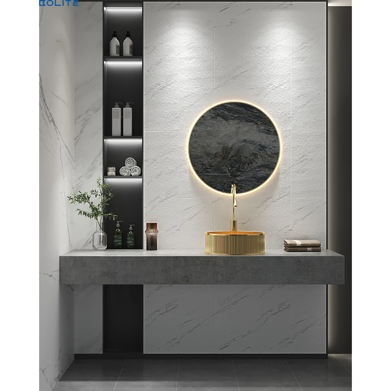 Round Sink With Stainless Steel Material Bathroom Sink With Drainer Smart Single Bowl Sink For Bathroom