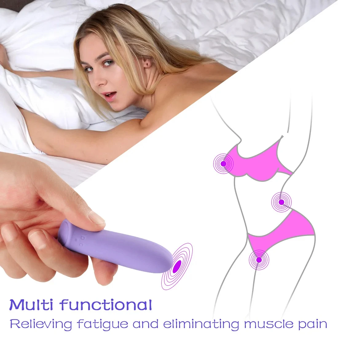 LOVE Silicone purple mini bullet g spot vibrator 7 mode vibrating vibrator for woman