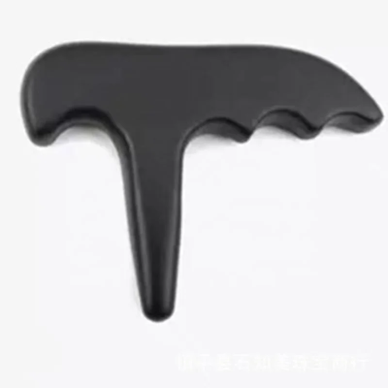 New  Factory Face and Body Lifting Black Bian Stone Guasha Facial Massager Gua Sha Tool