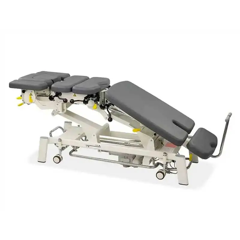 Fairworth-360 Professional Electric Lift Traction Table Chiropractic Instrument Electric Traction Chiropractic Bed with Wheels